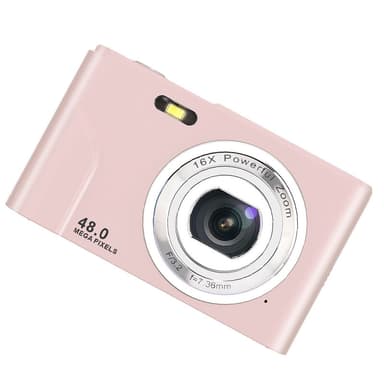 Digitalkamera 1080P / 48 megapixel / 16x zoom Lyserød