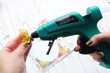 VONROC Limpistol - 70W - Elektrisk |  Anti-dryppe funktion | Inkl. limpatroner 56 stk.
