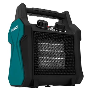 VONROC Varmeblæser - 2000W | 20m2 -  IP20 - Keramisk | Grøn