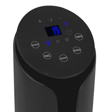 VONROC Ventilator - 110 cm - luksus - 3 hastighedsindstillinger - sort | Inkl. Fjernbetjening.