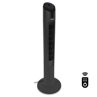 VONROC Ventilator - 110 cm - luksus - 3 hastighedsindstillinger - sort | Inkl. Fjernbetjening.