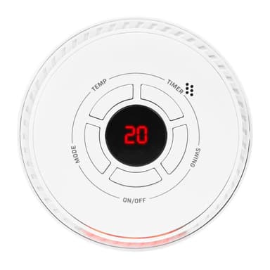 VONROC Varmeblæser - 1200W | 12m2 - keramisk - svingfunktion  | LED | Hvid