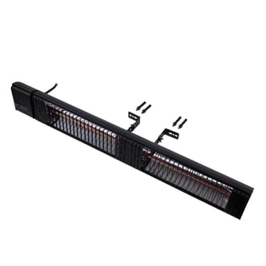 VONROC Terrassevarmer - Volsini - 3000W | LCD-skærm | Sort | Inkl. Fjernbetjening.