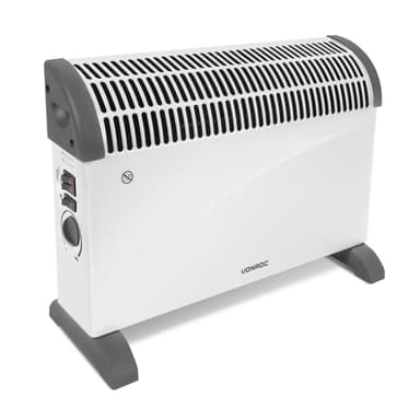 VONROC Radiator - Elradiator - 2000W | Til rum op til 24m2 | Justerbar termostat - lydsvag - Turbo Fan | Hvid