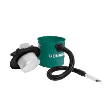 VONROC Askestøvsuger 20V - 12L beholder – HEPA filter | Solo | Ekskl. akku og oplader