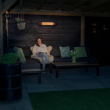 VONROC Terrassevarmer - Marsili  - 2000W | Kompakt | Sort