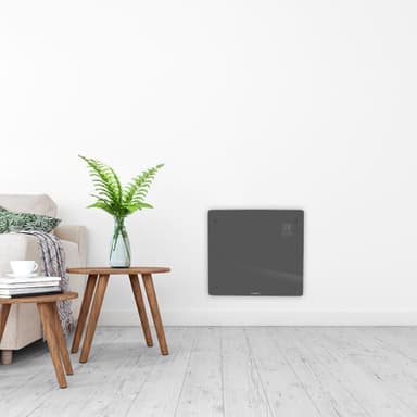 VONROC Radiator - Elradiator - Glas - Luksus - 1000W | WIFI | Grå