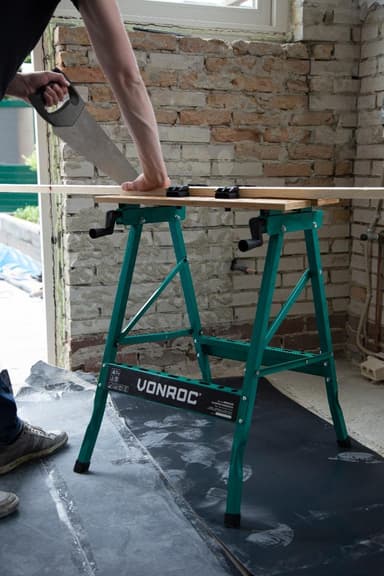 VONROC Arbejdsbord | Sammenklappelig arbejdsbænk | Belastning 150 kg