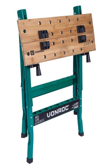 VONROC Arbejdsbord | Sammenklappelig arbejdsbænk | Belastning 150 kg