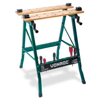 VONROC Arbejdsbord | Sammenklappelig arbejdsbænk | Belastning 150 kg