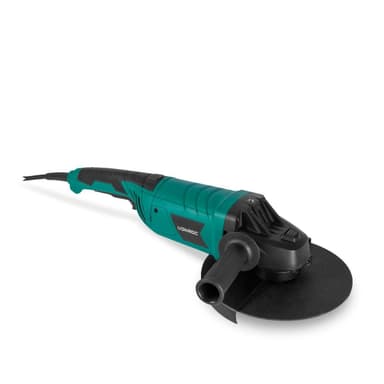 VONROC Vinkelsliber 2400W - 230mm - Softstart - Drejeligt håndtag - Inkl. ekstra håndtag og 3m gummikabel