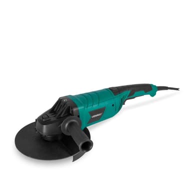 VONROC Vinkelsliber 2400W - 230mm - Softstart - Drejeligt håndtag - Inkl. ekstra håndtag og 3m gummikabel