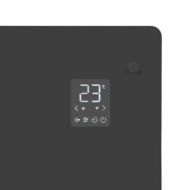 VONROC Radiator - Elradiator - Glas - Luksus - 2000W | WIFI | Grå