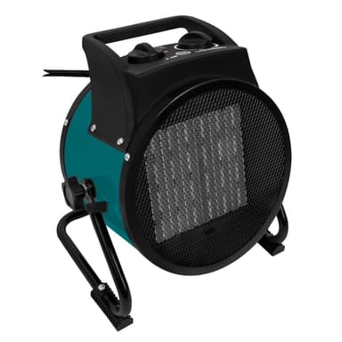 VONROC Varmeblæser - 3000W |  30m2 - Keramisk | Grøn