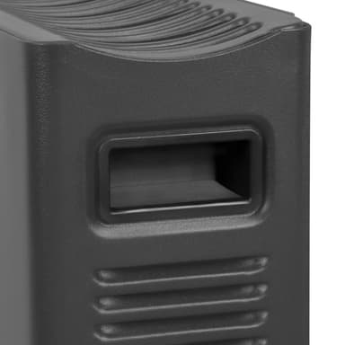 VONROC Radiator - Elradiator - 2000W | Til rum op til 24m2 | Konvektorvarme - termostat - Turbo Fan | Grå