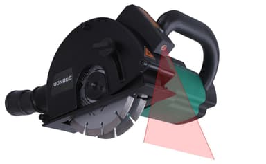VONROC Rillefræser - Murrillefræser - 1700W – 150mm | Laser | inkl. Tilbehør og 6 diamant savklinger