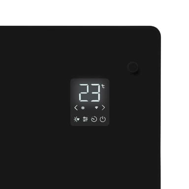 VONROC Radiator - Elradiator - Glas - Luksus - 1000W | WIFI | Sort