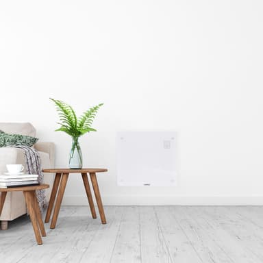 VONROC Radiator - Elradiator - Glas - Luksus - 1000W | WIFI | Hvid