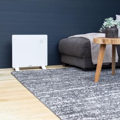 VONROC Radiator - Elradiator - Glas - Luksus - 1000W | WIFI | Hvid