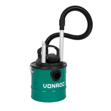 VONROC Askestøvsuger 20V - 12L beholder – HEPA filter | Inkl. 2.0Ah akku og oplader