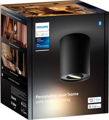 Philips Hue Pillar single spotlight 4.2W GU10 (black)