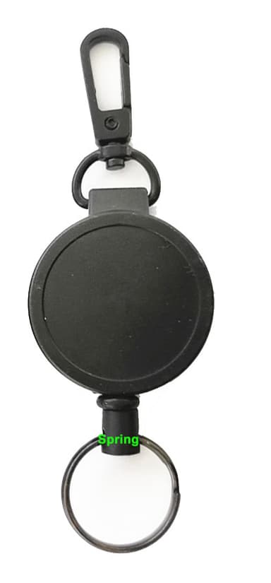 Udtrækkelig nøglering ID badge holder 2-pak