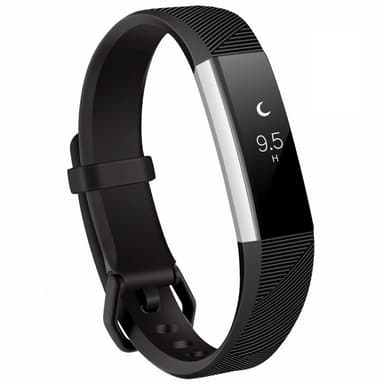 Fitbit Alta/HR armbånd i silikone - sportsmodel (S) - sort