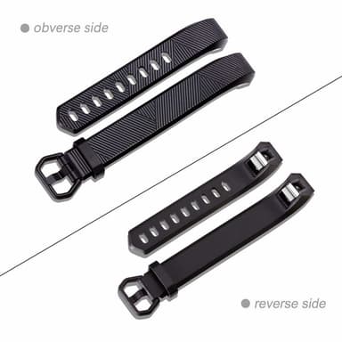 Fitbit Alta/HR armbånd i silikone - sportsmodel (S) - sort