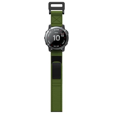 Garmin Fenix 6X/5X/3/3 HR armbånd 26 mm Nylon Grøn