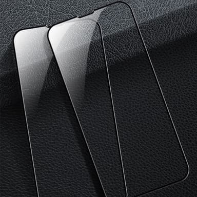 5D hærdet glas skærmbeskytter til iPhone (2-pak) iPhone 15
