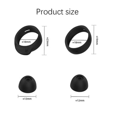 4 par ørepropper i silikone til Samsung Galaxy Buds SM-R170 Hvid