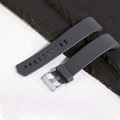 Fitbit Charge 2 armbånd silikone 3-pak (S) Sort/grå/hvid