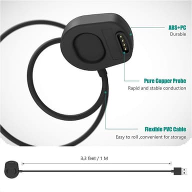 Magnetisk USB oplader til Suunto 7 Smartwatch