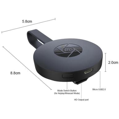 Mediestreamer trådløs HDMI dongle 1080p
