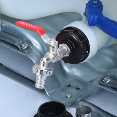 Vandhane med vandhaneadapter til IBC tank 1/2 tommer legeret armatur