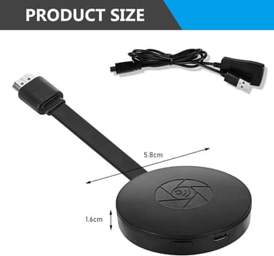 Mediestreamer trådløs HDMI dongle 1080p