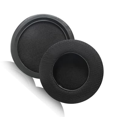 Erstatningsørepuder til hovedtelefoner - Sorte Soccer Mesh ørekopper (2-pack)