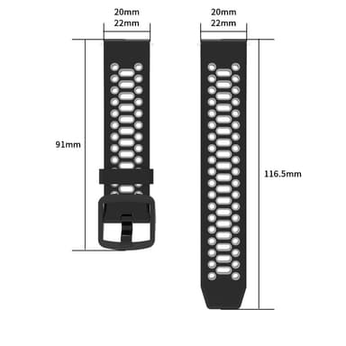 Armbånd Coros Apex 42 mm/Apex 2/Pace 2, 20 mm Coros PACE 2