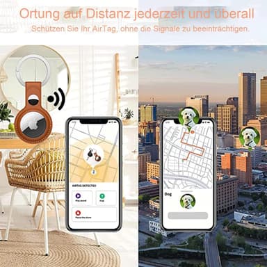 2-pak PU dobbelthuls beskyttende etui til AirTag MultiColor