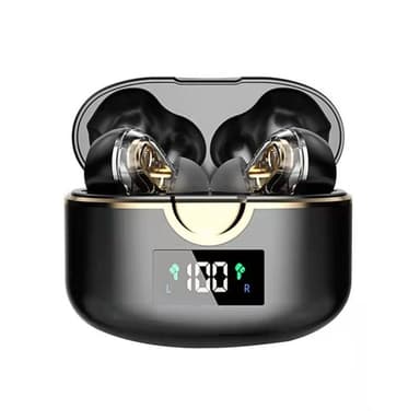Trådløse Bluetooth 5.0 Dobbelt Dynamic Speaker høretelefoner Sort