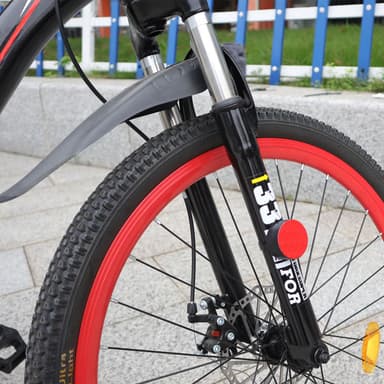 Anti-tyveri AirTag cykelholder med refleks Rød