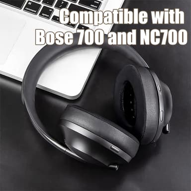 Ørepuder til Bose 700 / NC700 kunstlæder 1 par Sort