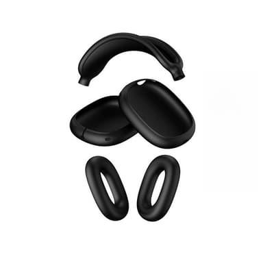 Ørepuder, beskyttende skal og hovedbøjlepude til Airpods Max hovedtelefoner Sort