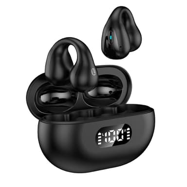 Trådløse åbne øre-hovedtelefoner Bluetooth 5.2 Sort