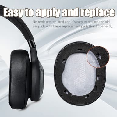 Ørepuder til JBL E65 BTNC / Duet NC / LIVE650 660 BTNC 1 par Sort