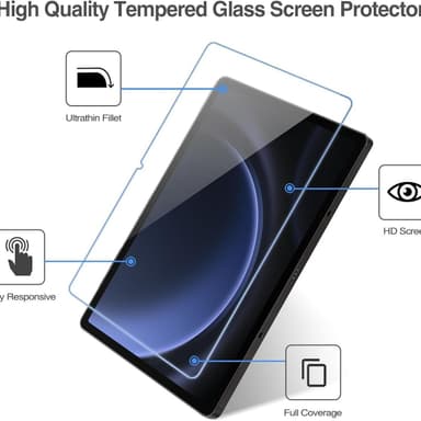 Skærmbeskytter af hærdet glas til Samsung Galaxy Tab (2-pak) Samsung Galaxy Tab S9+/Tab S9+ 5G