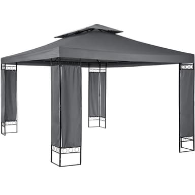 Luksus havepavillon - anthrazit