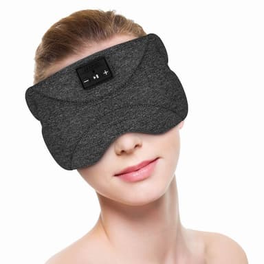 Bluetooth pandebånd/sovemaske Sovehøretelefoner Sort