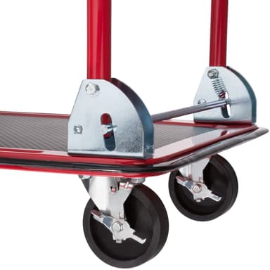 Ladvogn med bremser - rød,150 kg