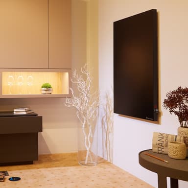 Infrarødt varmepanel hybrid med termostat Basic vertikal - 1000 W